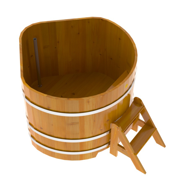 Купель Угловая Bentwood из натуральной лиственницы Рустик 1,19 х 1,19 х 1,0 м. Фото № 3