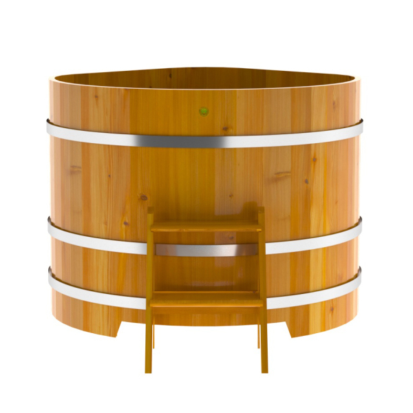 Купель Угловая Bentwood из натуральной лиственницы Рустик 1,19 х 1,19 х 1,0 м. Фото № 2