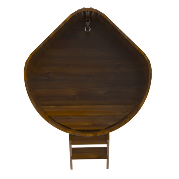 Купель Угловая Bentwood из морёной лиственницы Рустик 1,19 х 1,19 х 1,1 м. Фото № 2