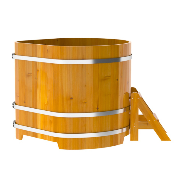 Купель Угловая Bentwood из натуральной лиственницы Рустик 1,19 х 1,19 х 1,1 м. Фото № 4