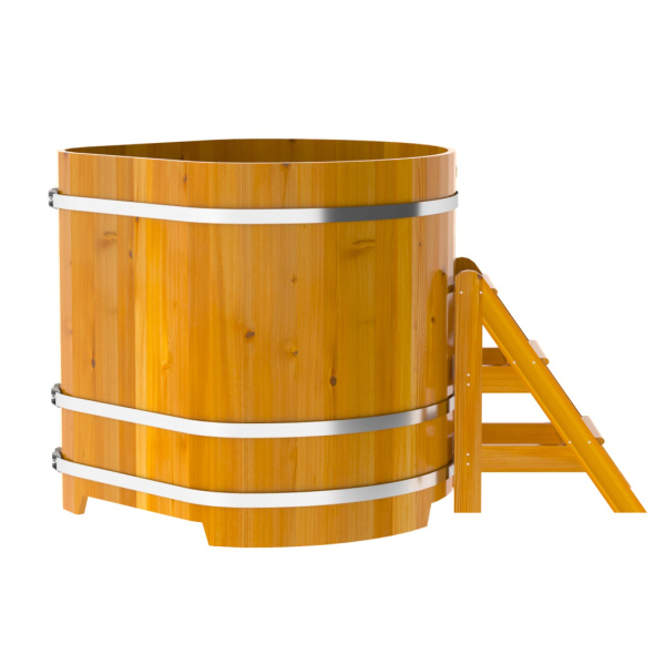 Купель Угловая Bentwood из натуральной лиственницы Рустик 1,19 х 1,19 х 1,2 м. Фото № 4