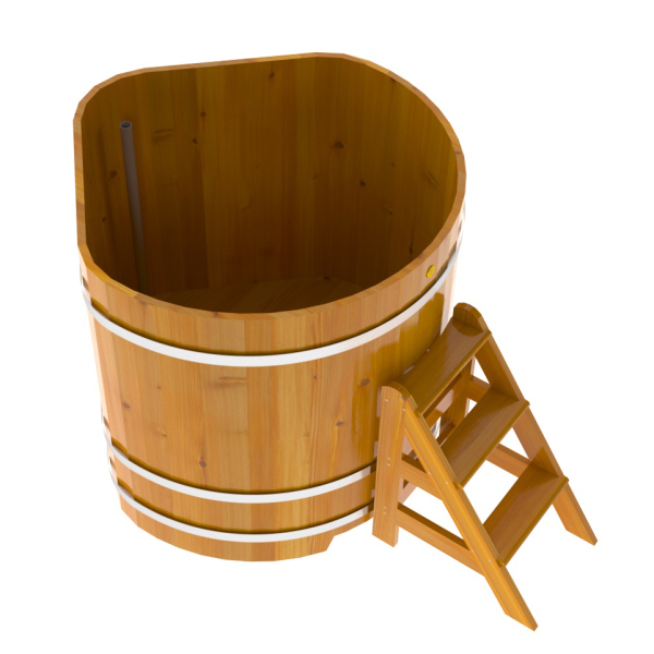 Купель Угловая Bentwood из натуральной лиственницы Рустик 1,19 х 1,19 х 1,2 м. Фото № 2