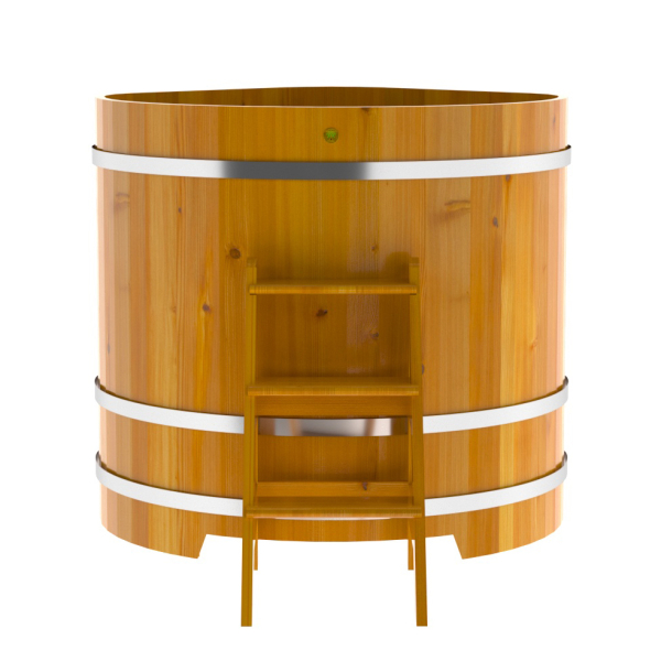 Купель Угловая Bentwood из натуральной лиственницы Рустик 1,19 х 1,19 х 1,2 м. Фото № 3