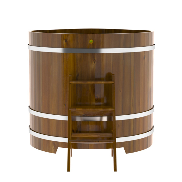 Купель Угловая Bentwood из морёной лиственницы Рустик 1,19 х 1,19 х 1,2 м. Фото № 5