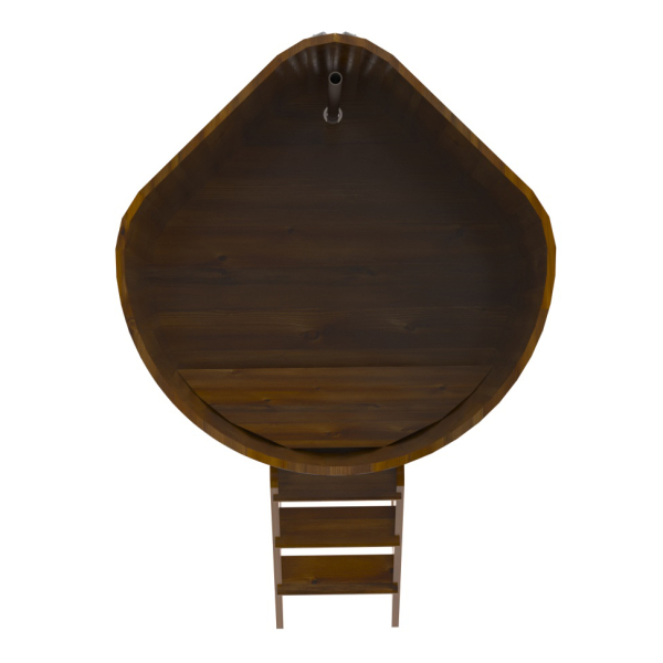Купель Угловая Bentwood из морёной лиственницы Рустик 1,19 х 1,19 х 1,4 м. Фото № 2
