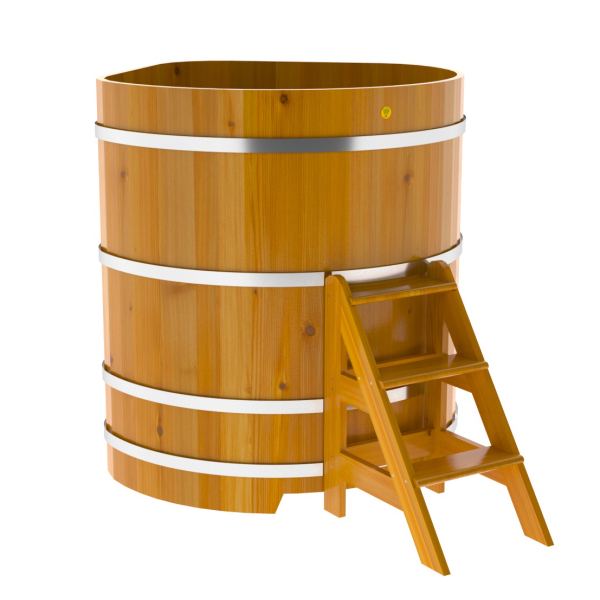 Купель Угловая Bentwood из натуральной лиственницы Рустик 1,19 х 1,19 х 1,4 м. Фото № 1