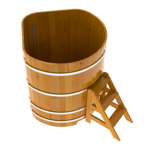 Купель Угловая Bentwood из натуральной лиственницы Рустик 1,19 х 1,19 х 1,4 м. Фото № 3