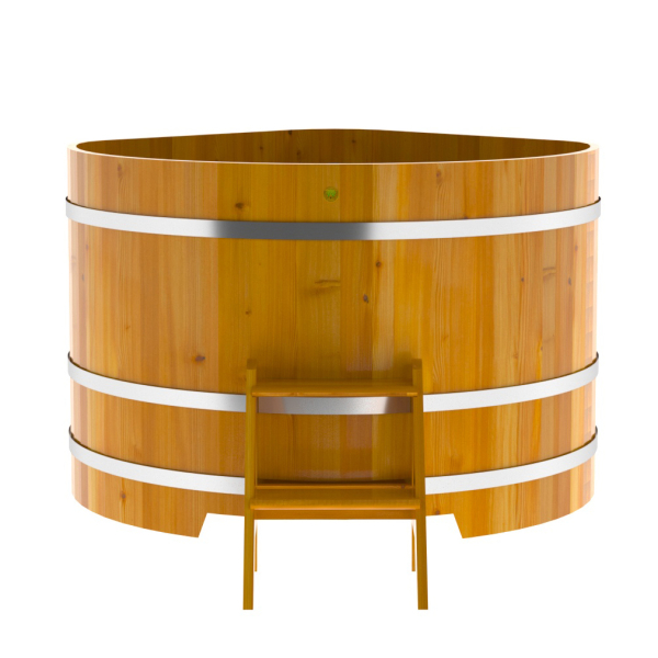 Купель Угловая Bentwood из натуральной лиственницы Рустик 1,37 х 1,37 х 1,0 м. Фото № 3