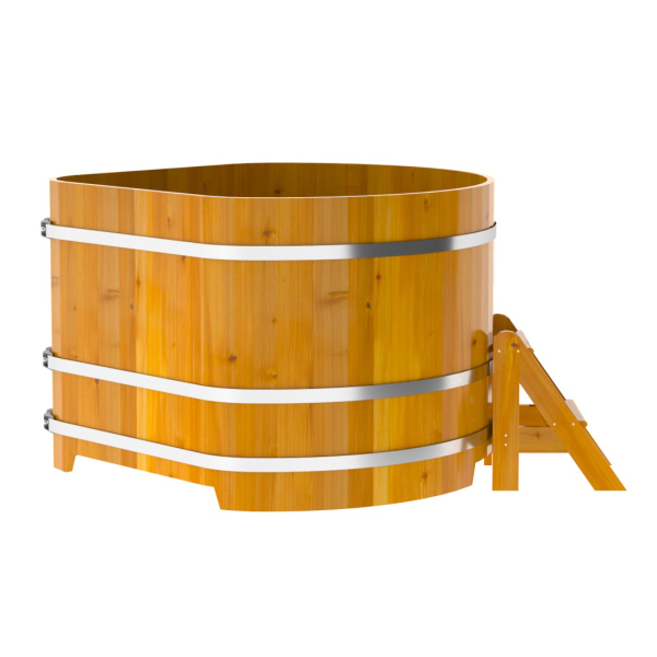 Купель Угловая Bentwood из натуральной лиственницы Рустик 1,37 х 1,37 х 1,0 м. Фото № 4