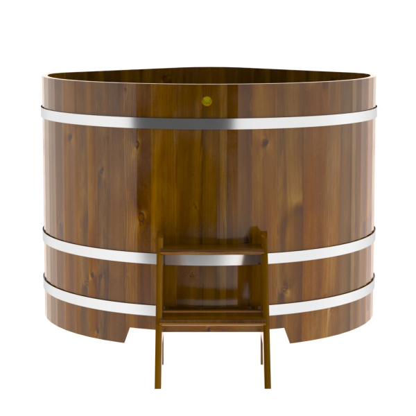 Купель Угловая Bentwood из морёной лиственницы Рустик 1,37 х 1,37 х 1,1 м. Фото № 2
