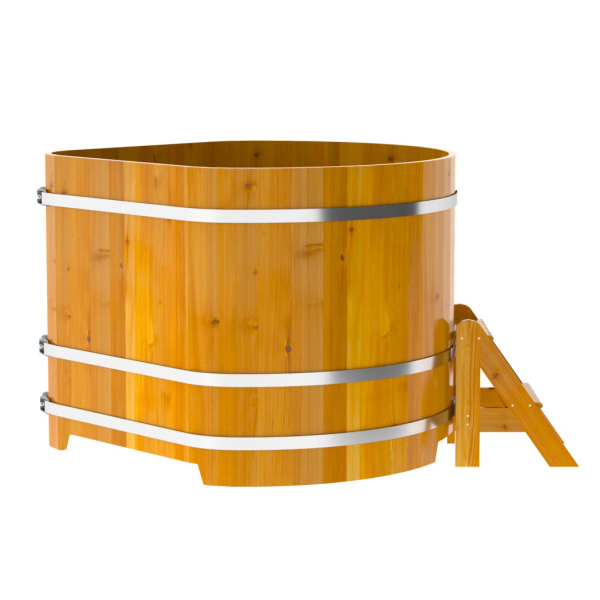 Купель Угловая Bentwood из натуральной лиственницы Рустик 1,37 х 1,37 х 1,1 м. Фото № 3