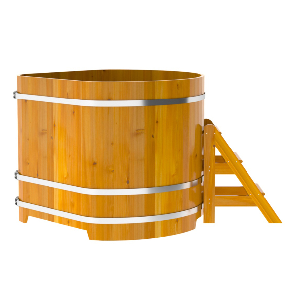 Купель Угловая Bentwood из натуральной лиственницы Рустик 1,37 х 1,37 х 1,2 м. Фото № 3