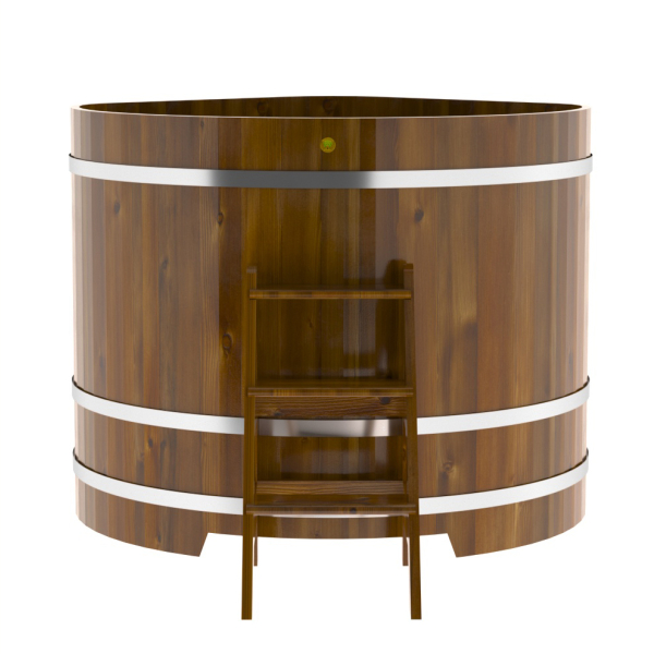 Купель Угловая Bentwood из морёной лиственницы Рустик 1,37 х 1,37 х 1,2 м. Фото № 2