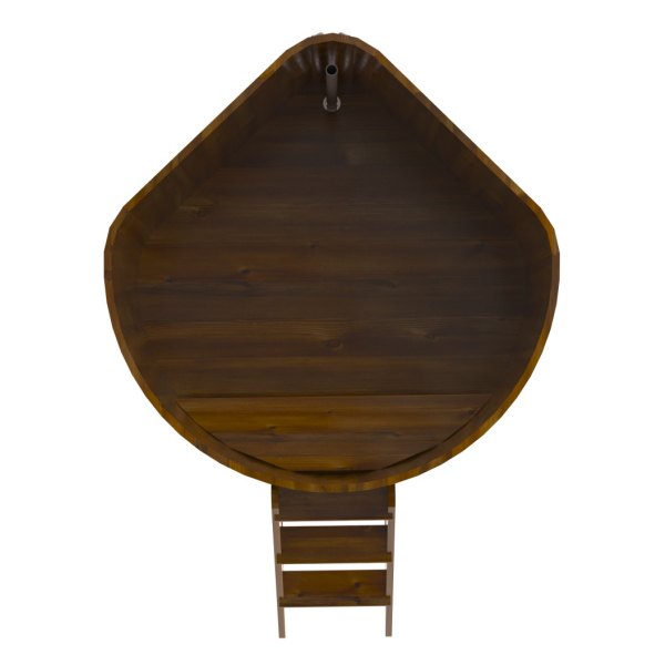 Купель Угловая Bentwood из морёной лиственницы Рустик 1,37 х 1,37 х 1,2 м. Фото № 3