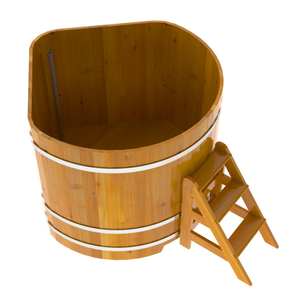 Купель Угловая Bentwood из натуральной лиственницы Рустик 1,37 х 1,37 х 1,2 м. Фото № 5