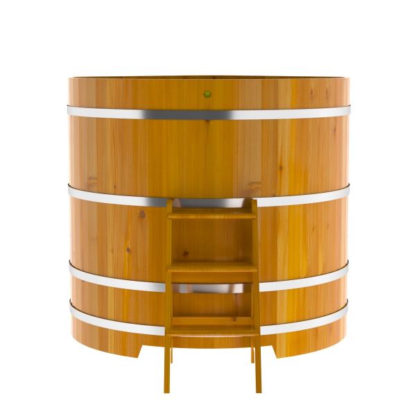 Купель Угловая Bentwood из натуральной лиственницы Рустик 1,37 х 1,37 х 1,4 м. Фото № 2