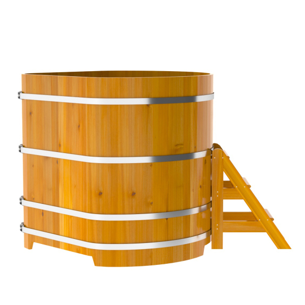 Купель Угловая Bentwood из натуральной лиственницы Рустик 1,37 х 1,37 х 1,4 м. Фото № 3