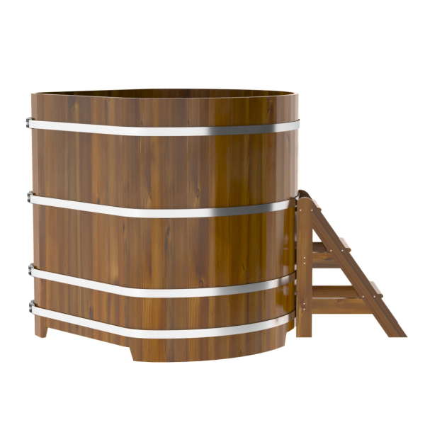 Купель Угловая Bentwood из морёной лиственницы Рустик 1,37 х 1,37 х 1,4 м. Фото № 5