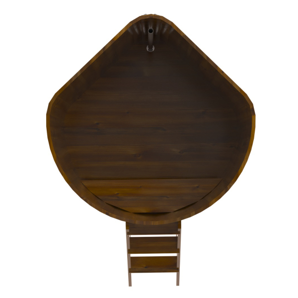 Купель Угловая Bentwood из морёной лиственницы Рустик 1,37 х 1,37 х 1,4 м. Фото № 3