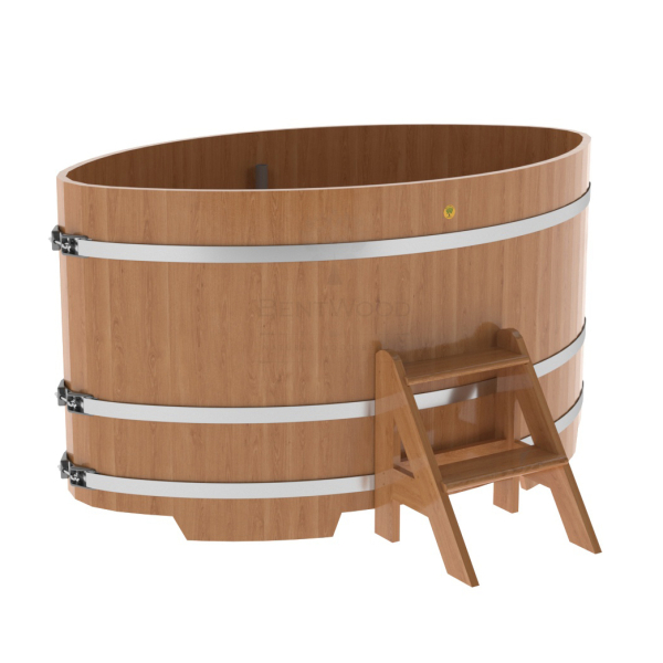 Купель Овальная Bentwood из натурального дуба 1,15 х 1,83 х 1,0 м. Фото № 1
