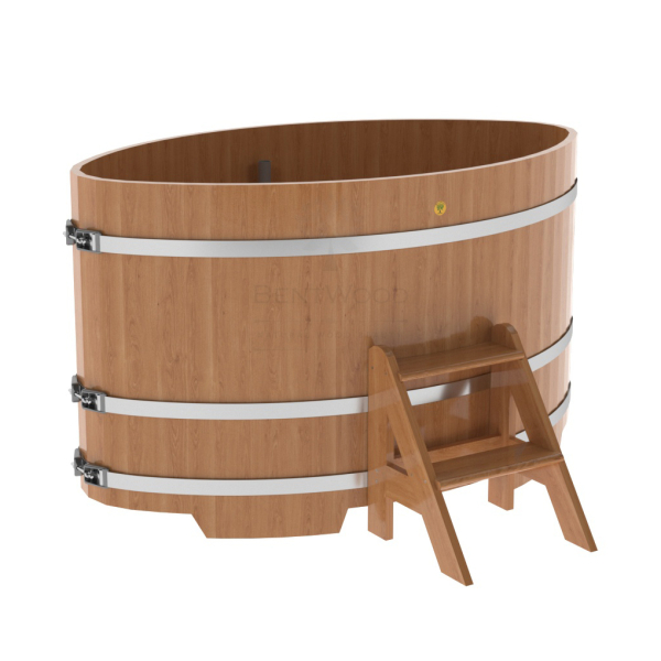 Купель Овальная Bentwood из натурального дуба 1,02 х 1,68 х 1,0 м. Фото № 1