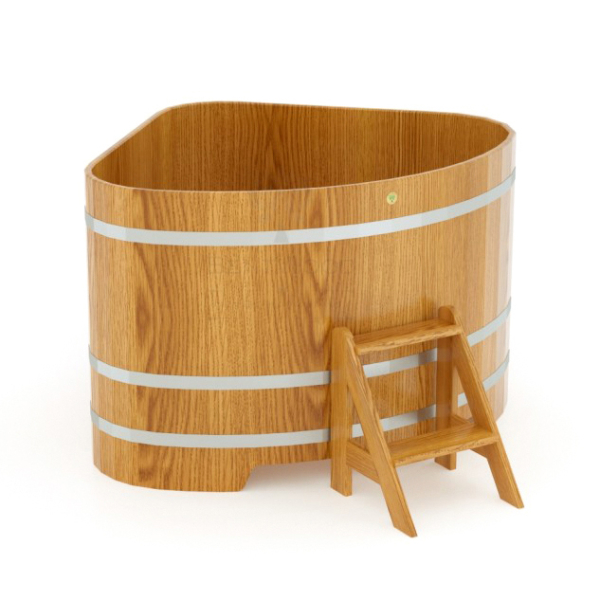 Купель угловая Bentwood из дуба 1,31х1,31 h=1,0 (дуб натуральный). Фото № 1