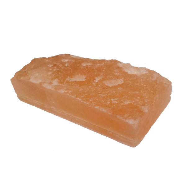 Кирпич из гималайской соли колотый 20x10x5 см., с пазом для монтажа. Фото № 1