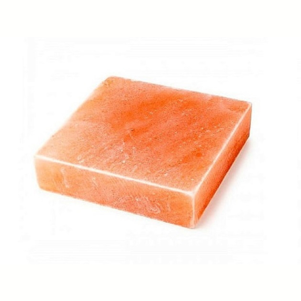 Плитка из гималайской соли 10×10×2,5 см (шлифованный). Фото № 1