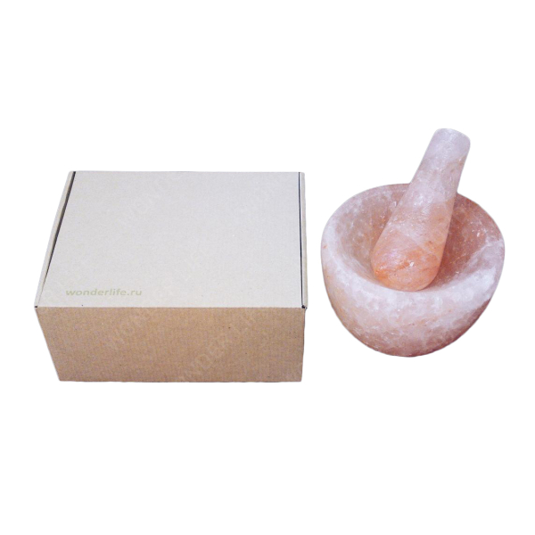 Ступка из Гималайской соли с толкушкой WL-Pestile-3-Box, 2.5-3.5кг, в коробке. Фото № 1