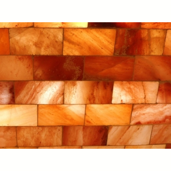 Плитка Гималайской соли шлифованная 20x10x2,5 см.. Фото № 4