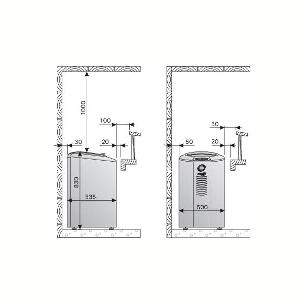 Электрическая печь для бани Harvia Forte AFB6 Steel. Фото № 2