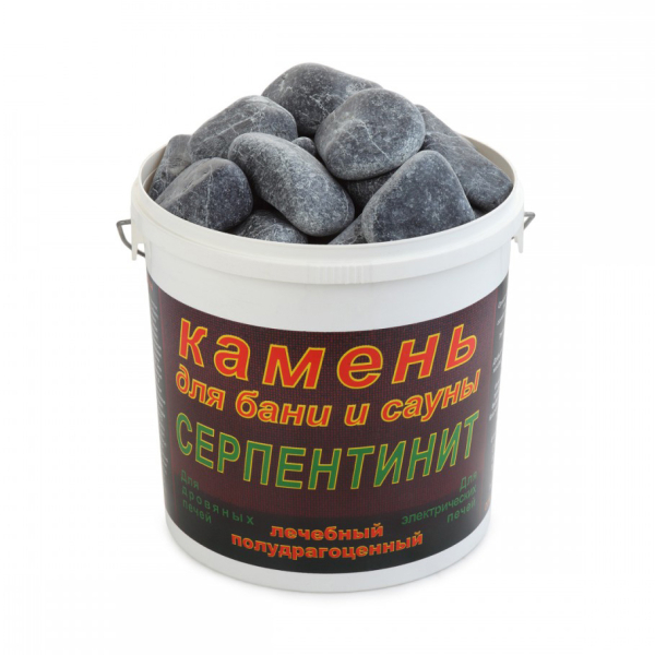 Камень Серпентинитит шлифованный крупный 20 кг., для дровяных печей. Фото № 1