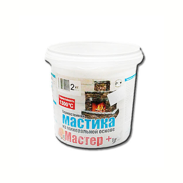 Мастика термостойкая на минеральной основе Мастер+ 2 кг. Фото № 1