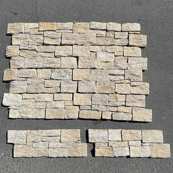 Панель из камня Кварцит серо-коричневый (Грубый камень) 550x200x20-40 мм (4 шт.). Фото № 2