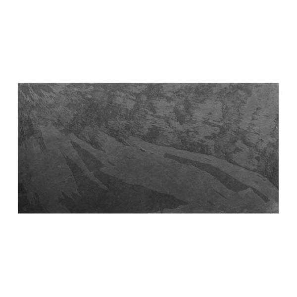 Плитка из камня Сланец чёрный (Натуральный скол) 600х1200х12 мм (1 шт.). Фото № 1