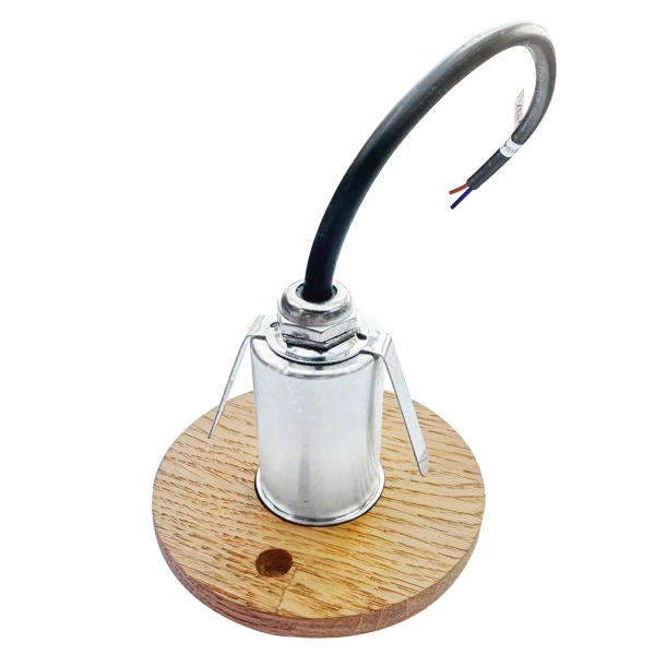 Точечный светильник для бани и сауны Steam Water, Хром-Дуб, 42 мм.. Фото № 7