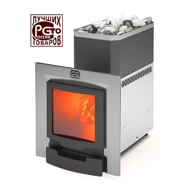 Дровяная печь Теплодар Русь 18 ЛНЗП Профи Панорама. Фото № 1