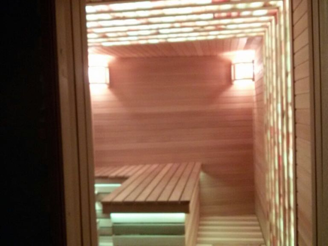 Сауна М.О. кп Нива, соляной потолок