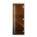 Дверь для сауны АРТА Статус 60G Бронза с вертикальной ручкой, 2000х700 мм. Превью № 1