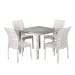 Комплект плетеной мебели из искусственного ротанга T257A/Y380-W85-90x90 4Pcs Latte. Превью № 1