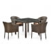Комплект плетеной мебели T257A/Y350A-W53 Brown 4Pcs. Превью № 1
