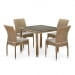 Комплект плетеной мебели T257B/Y380B-W65 Light Brown (4+1). Превью № 1