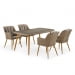 Комплект плетеной мебели T363B/Y363B-W65 Light Brown 4Pcs. Превью № 1
