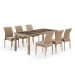 Комплект плетеной мебели T365/Y380B-W65 Light Brown (6+1). Превью № 1