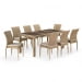 Комплект плетеной мебели T365/Y380B-W65 Light Brown (8+1). Превью № 1