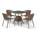 Комплект плетеной мебели из искусственного ротанга T197BT/Y137C-W56 Light brown (4+1). Превью № 1