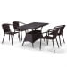 Комплект плетеной мебели из искусственного ротанга T198D/Y137C-W53 Brown 4Pcs. Превью № 1