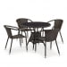 Комплект плетеной мебели из искусственного ротанга T197ANS-W53/Y137C-W53 Brown 4Pcs. Превью № 1