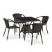 Комплект плетеной мебели из искусственного ротанга T197BNS-W53/Y137C-W53 Brown 4Pcs. Превью № 1