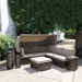 Комплект плетеной мебели из искусственного ротанга AFM-320B Brown. Превью № 4